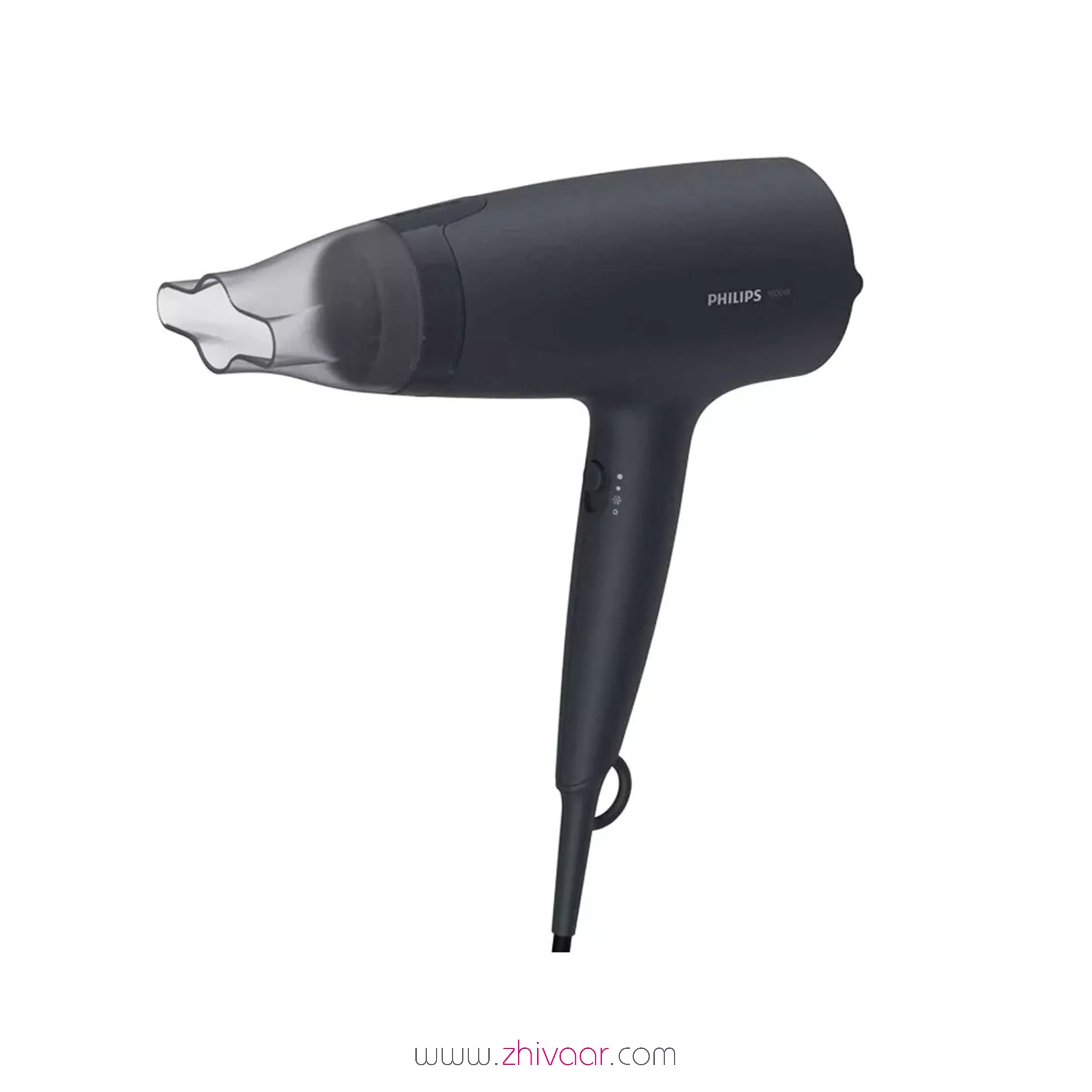 خرید سشوار فيليپس مدل BHD-302 رنگ مشکي  - قیمت سشوار فيليپس مدل BHD 302